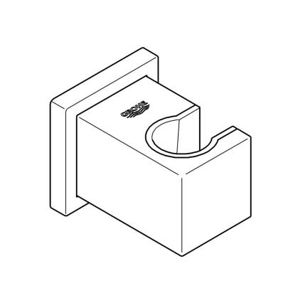 GROHE 27693000 - Seinäasennettava suihkupidike EUPHORIA CUBE kiiltävä kromi