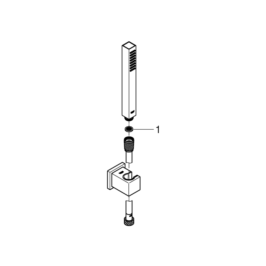 GROHE 27703000 - Suihkusetti VITALIO START 100 1-suihkutoiminto 1250 mm kiiltävä kromi