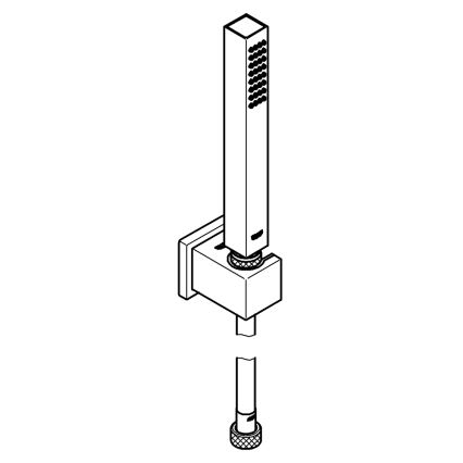 GROHE 27703000 - Suihkusetti VITALIO START 100 1-suihkutoiminto 1250 mm kiiltävä kromi