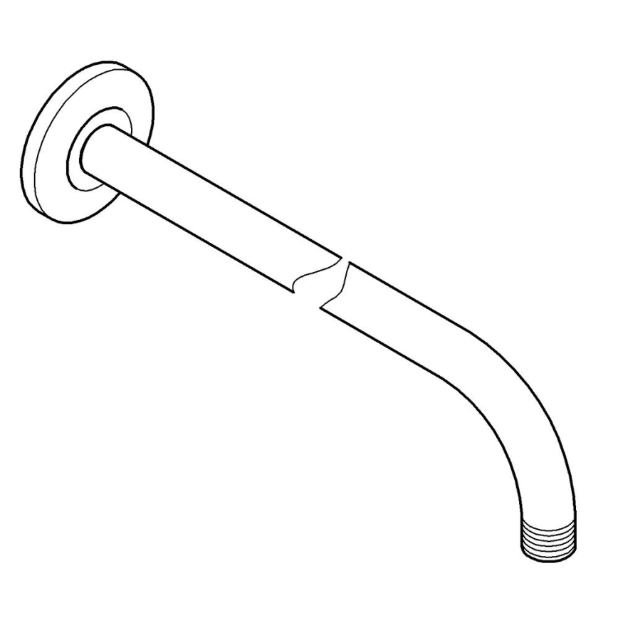 GROHE 27851000 - TEMPESTA-suihkuvarsi 400 mm, kiiltävä kromi