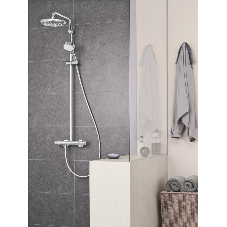 GROHE 27922001 - TEMPESTA COSMOPOLITAN 210 -suihkusetti, termostaattihana, kiiltävä kromi