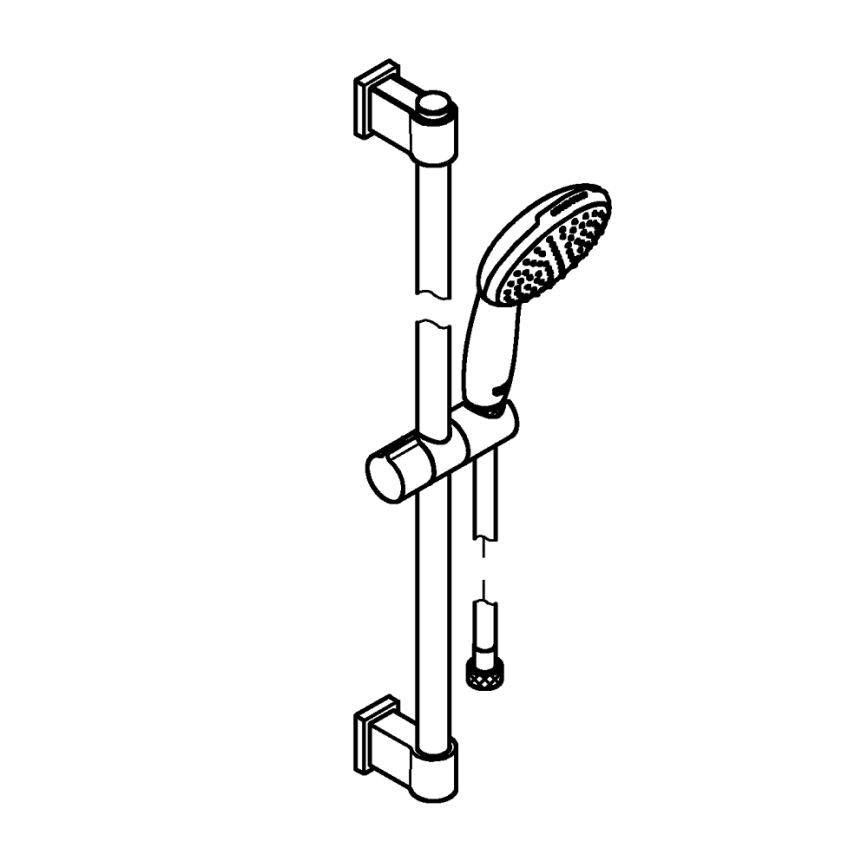 GROHE 27942001 - Suihkusarja VITALIO START 110 600 mm kiiltävä kromi