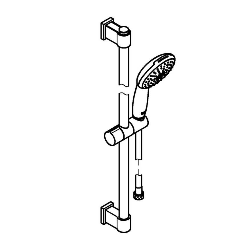 GROHE 2794810E - VITALIO START 110 600 mm suihkusetti kiiltävä kromi
