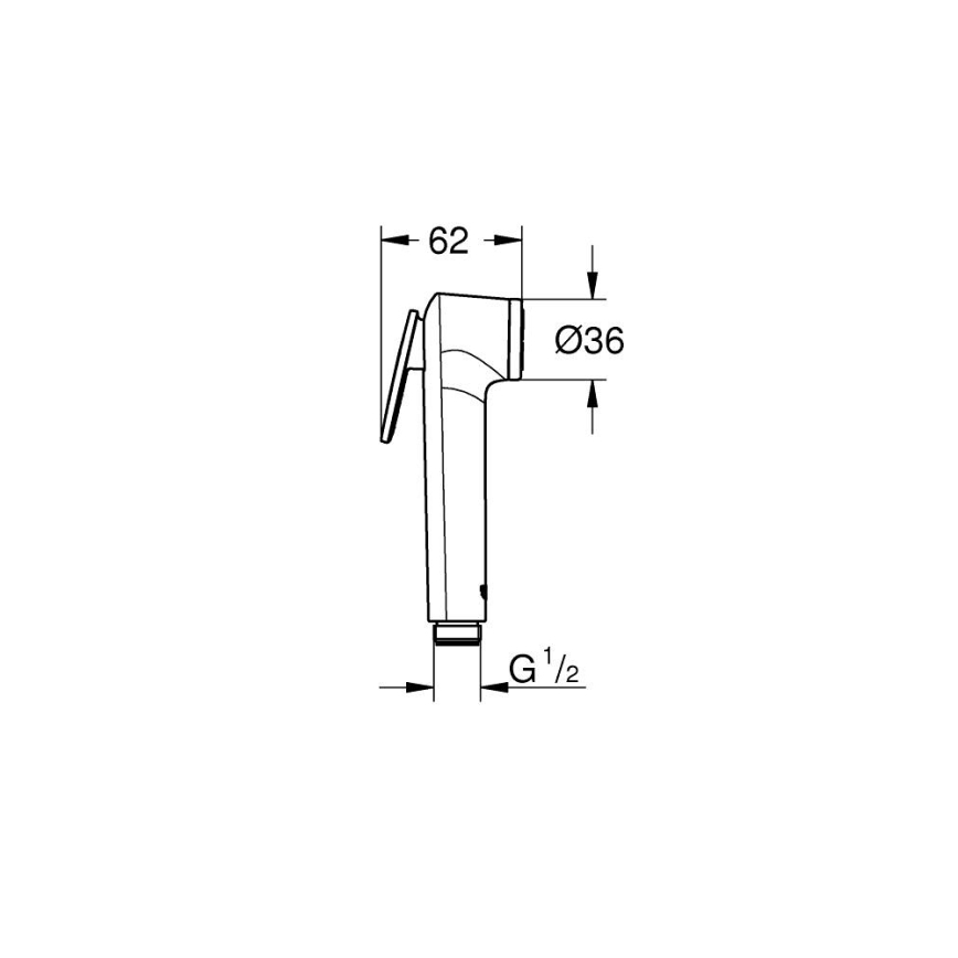 GROHE 28020L01 - Käsisuihku TEMPESTA-F TRIGGER SPRAY 30, valkoinen
