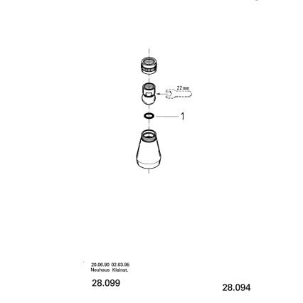 GROHE 28094000 - Suihkupää 50 mm kiiltävä kromi