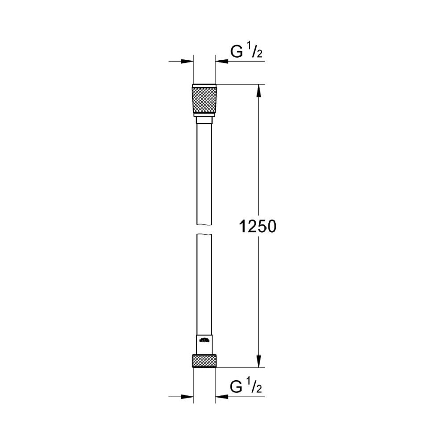 GROHE 28362DA0 - Suihkuletku SILVERFLEX 1250 mm pronssinvärinen