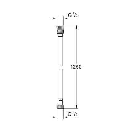 GROHE 28362GL0 - Suihkuletku SILVERFLEX 1250 mm kultainen