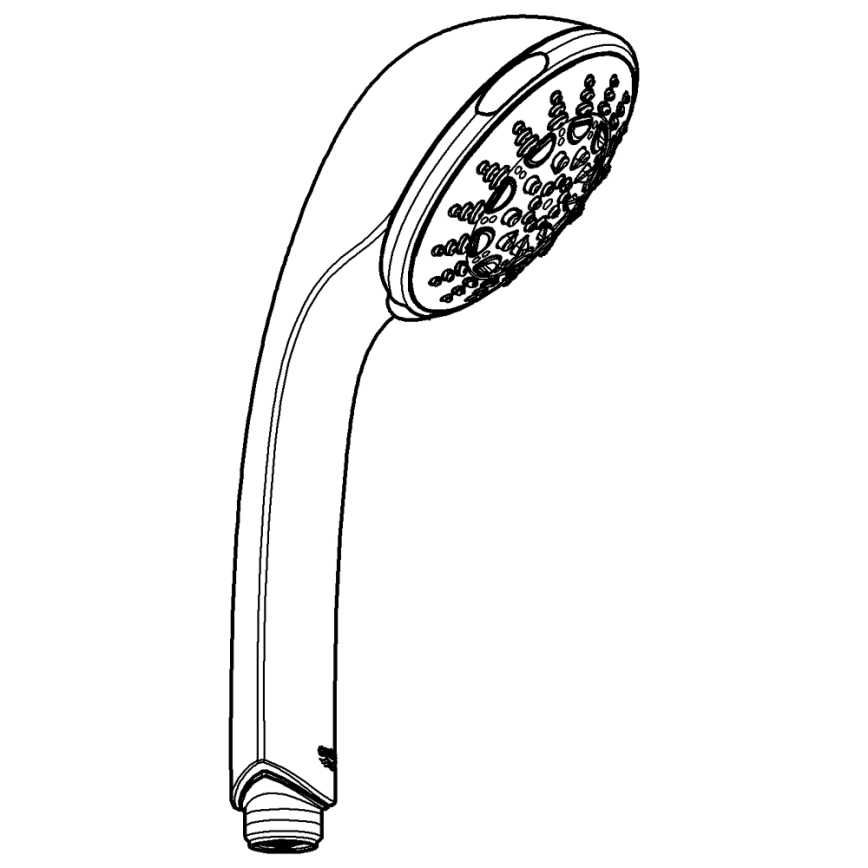 GROHE 28796000 - RELEXA 100 Five 100 mm käsisuihku, kiiltävä kromi