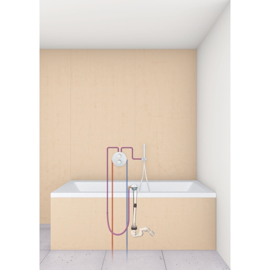 GROHE 28990000 - TALENTOFILL kylpyammeen täyttö-, tyhjennys- ja ylivuotosarja, kromi