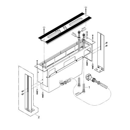 GROHE 29037000 - Asennusrunko 45 mm reiälle kylpyammeen hanalle, kiiltävä kromi