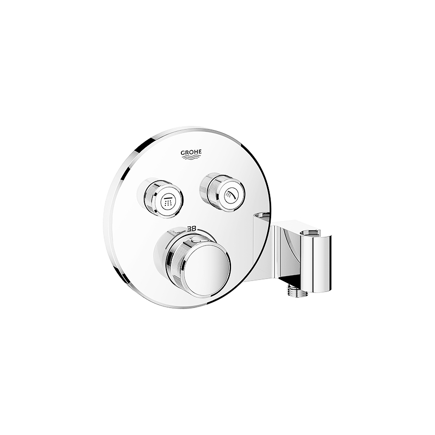 GROHE 29120000 - Termostaattinen uppoasennettava suihkuhana GROHTHERM SMARTCONTROL + kromattu pidike