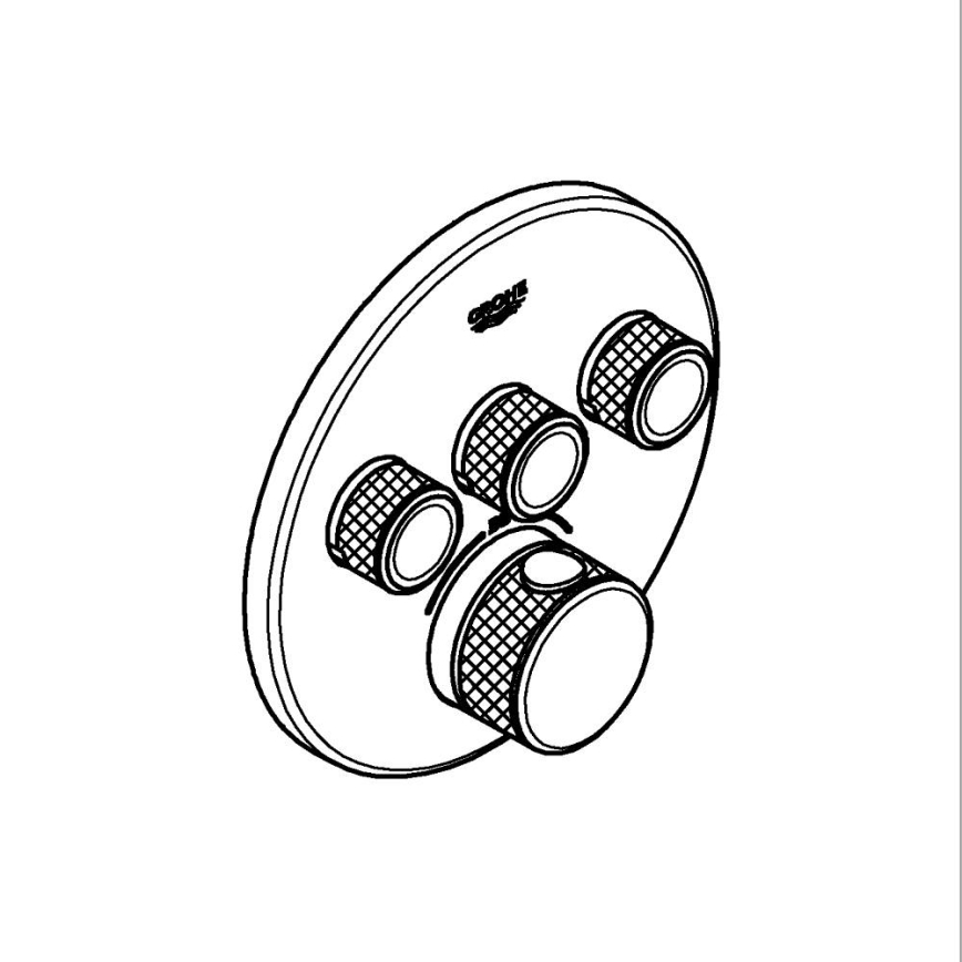 GROHE 29121GL0 - GROHTHERM SMARTCONTROL termostaatti, kultainen