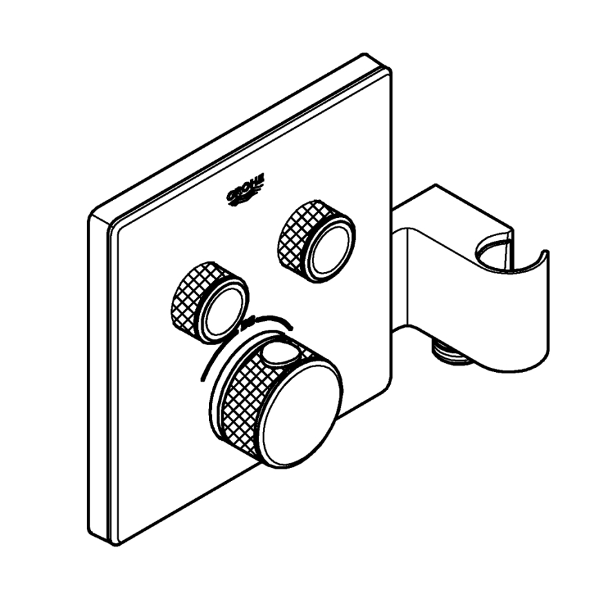 GROHE 29125000 - Termostaattinen ammehana GROHTHERM SMARTCONTROL, kromi