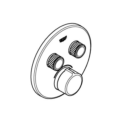 GROHE 29145000 - Piiloasennettavan hanan peitelevy SMARTCONTROL kiiltävä kromi