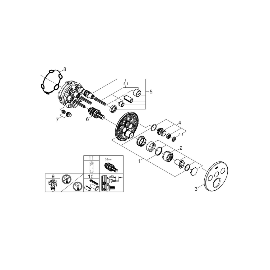 GROHE 29146000 - SMARTCONTROL-sekoitushana kiiltävä kromi