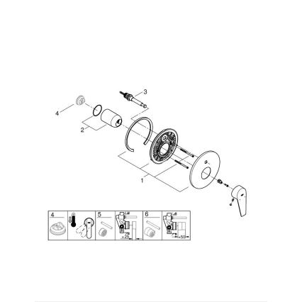 GROHE 29190001 - Ammehana BAUEDGE DN 15 kiiltävä kromi