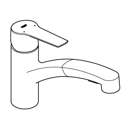 GROHE 303072431 - Keittiöhana START 185 × 227 mm musta