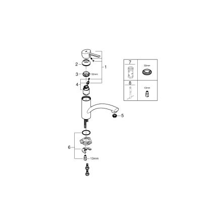 GROHE 30358000 - Keittiöhana SWIFT 227 mm, kiiltävä kromi