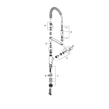 GROHE 30361000 - Keittiöhana GET 455 mm kiiltävä kromi
