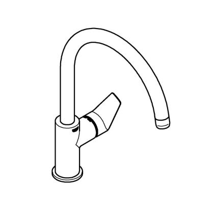 GROHE 30529001 - Keittiöhana START EDGE kiiltävä kromi