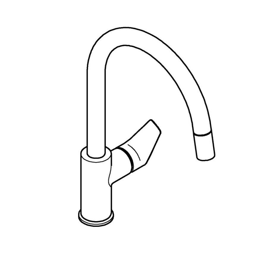 GROHE 30550000 - Keittiöhana START EDGE 357 mm kiiltävä kromi