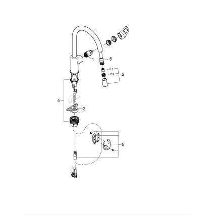 GROHE 30556000 - Keittiöhana START LOOP 357 mm kiiltävä kromi