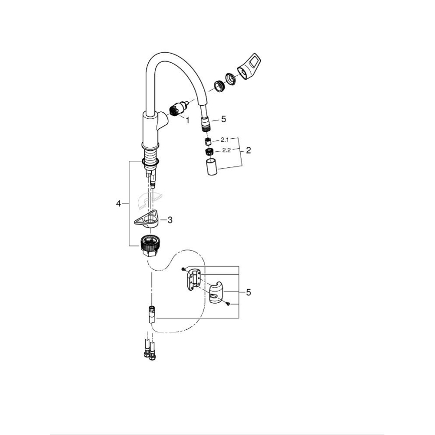 GROHE 30556000 - Keittiöhana START LOOP 357 mm kiiltävä kromi