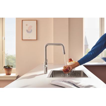 GROHE 30595DC0 - Keittiöhana BLUE PURE ruostumaton teräs