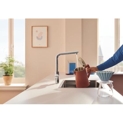 GROHE 30600000 - BLUE PURE keittiöhana, L-mallinen juoksutin, kiiltävä kromi