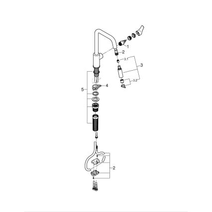 GROHE 30631DC0 - START-keittiöhana, ruostumaton teräs