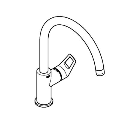 GROHE 31368001 - BAULOOP keittiöhana, kiillotettu kromi