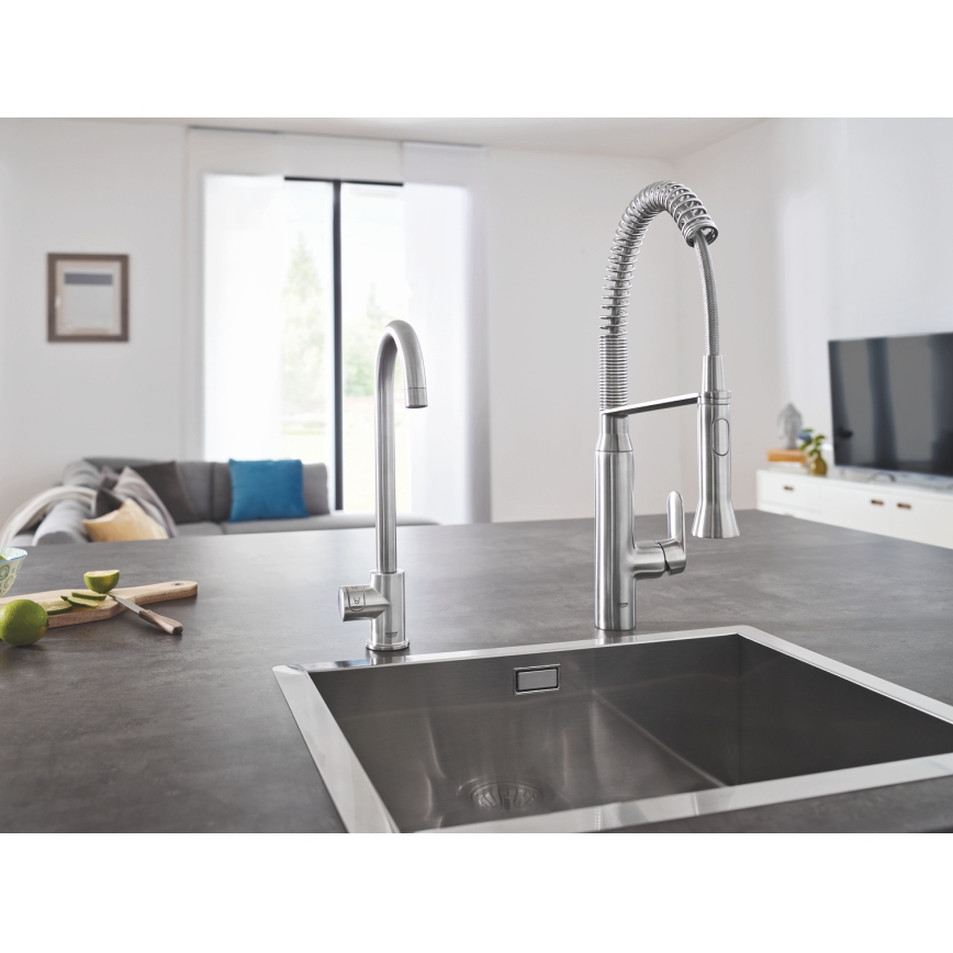 GROHE 31379DC0 - Keittiöhana K7 ruostumaton teräs