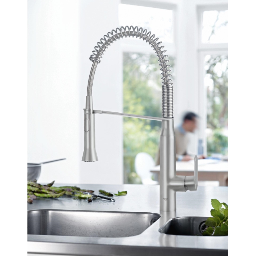 GROHE 31379DC0 - Keittiöhana K7 ruostumaton teräs