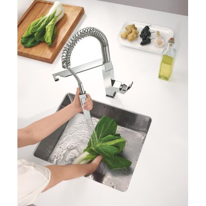 GROHE 31395000 - Keittiöhana EUROCUBE 547 mm kiillotettu kromi