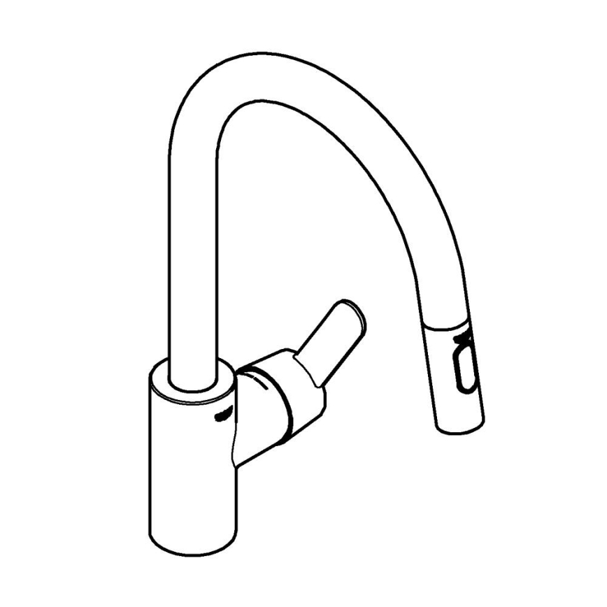 GROHE 31484001 - GET-keittiöhana, kiiltävä kromi