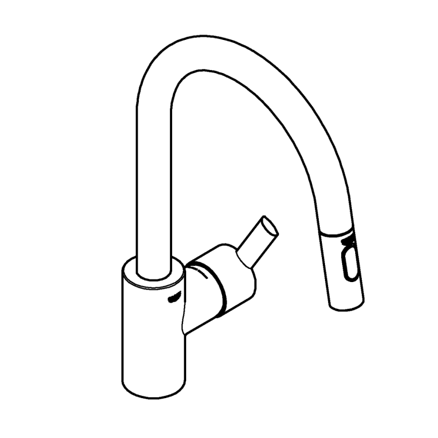 GROHE 31486001 - FEEL-allashana, kiiltävä kromi