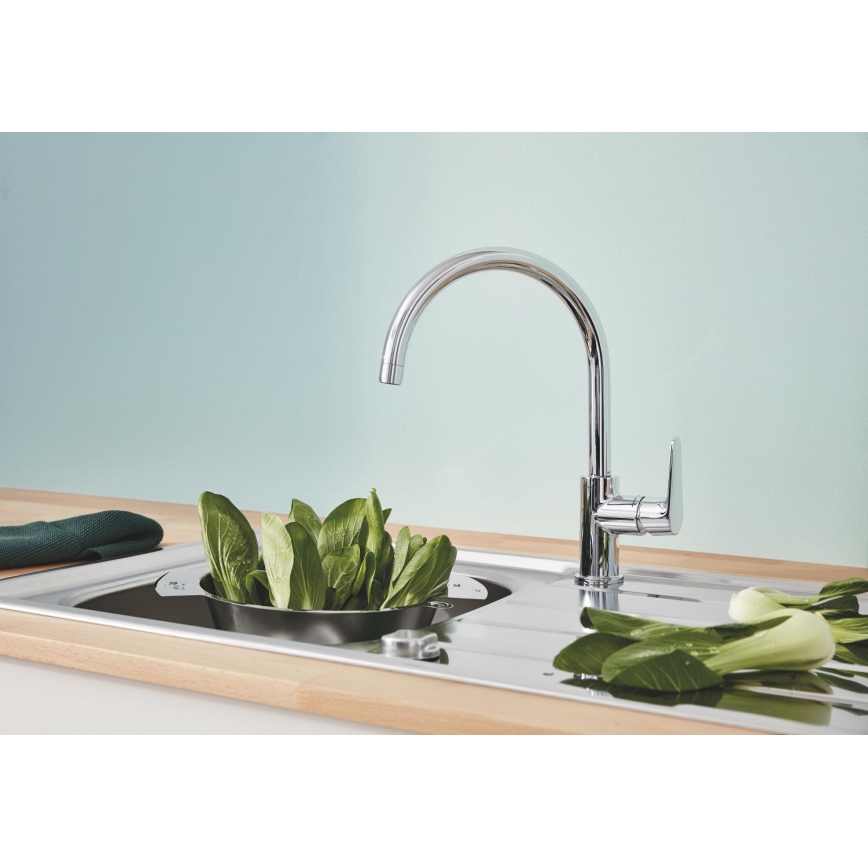 GROHE 31536001 - BAUCURVE-keittiöhana 332 mm, kiiltävä kromi