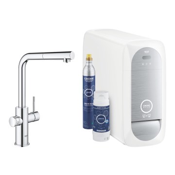 GROHE 31539000 - Keittiöhana BLUE HOME L-muotoinen juoksuputki kiiltävä kromi