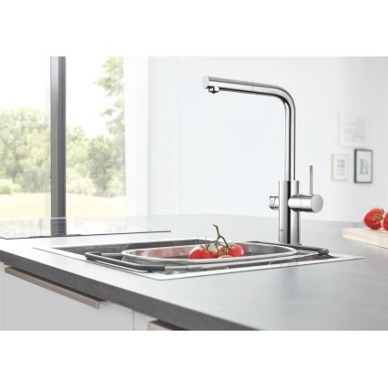 GROHE 31539000 - Keittiöhana BLUE HOME L-muotoinen juoksuputki kiiltävä kromi