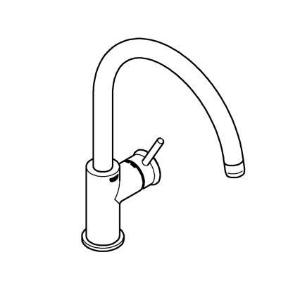 GROHE 31553001 - Keittiöhana START CLASSIC, kiiltävä kromi