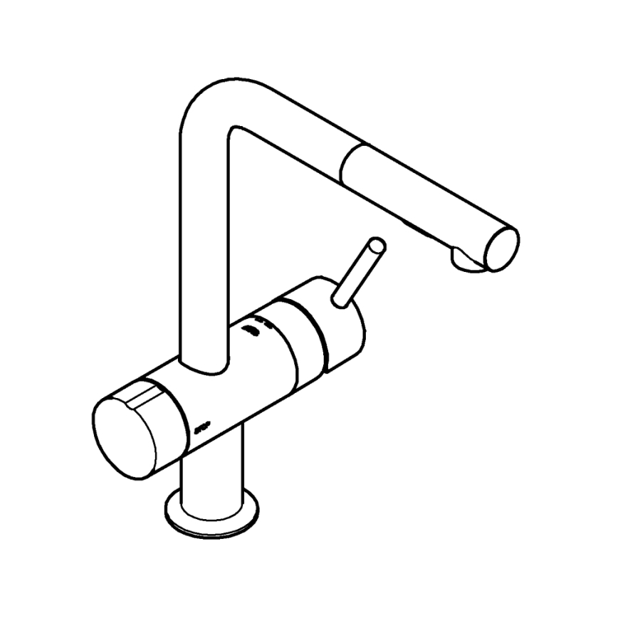GROHE 31558GN0 - Kultainen keittiöhana A