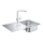 GROHE 31573SD1 - K500-keittiöallassetti kuivaustasolla ja A-hanalla, 86×50 cm, ruostumaton teräs