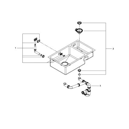 GROHE 31575SD1 - Keittiöallas K700U 760 × 450 mm, ruostumaton teräs