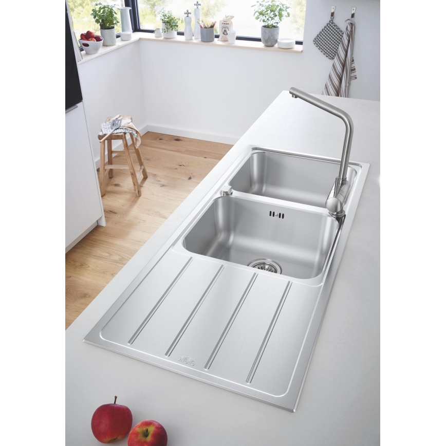 GROHE 31588SD1 - Keittiöallas K500 1160 × 500 mm, ruostumaton teräs