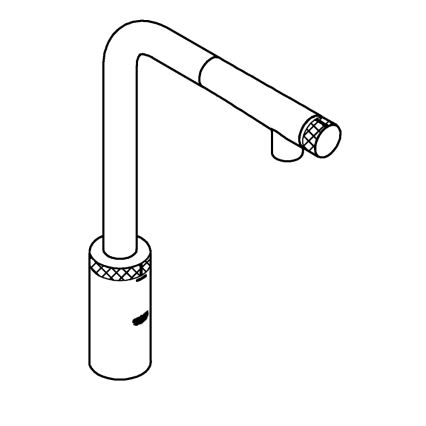 GROHE 31613DC0 - Keittiöhana A SmartControl, ruostumaton teräs