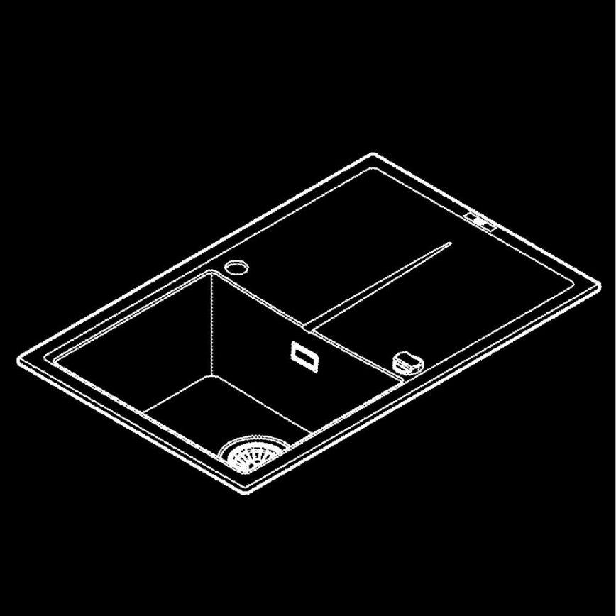 GROHE 31639AP0 - Komposiittiallas K400 780 × 500 mm musta