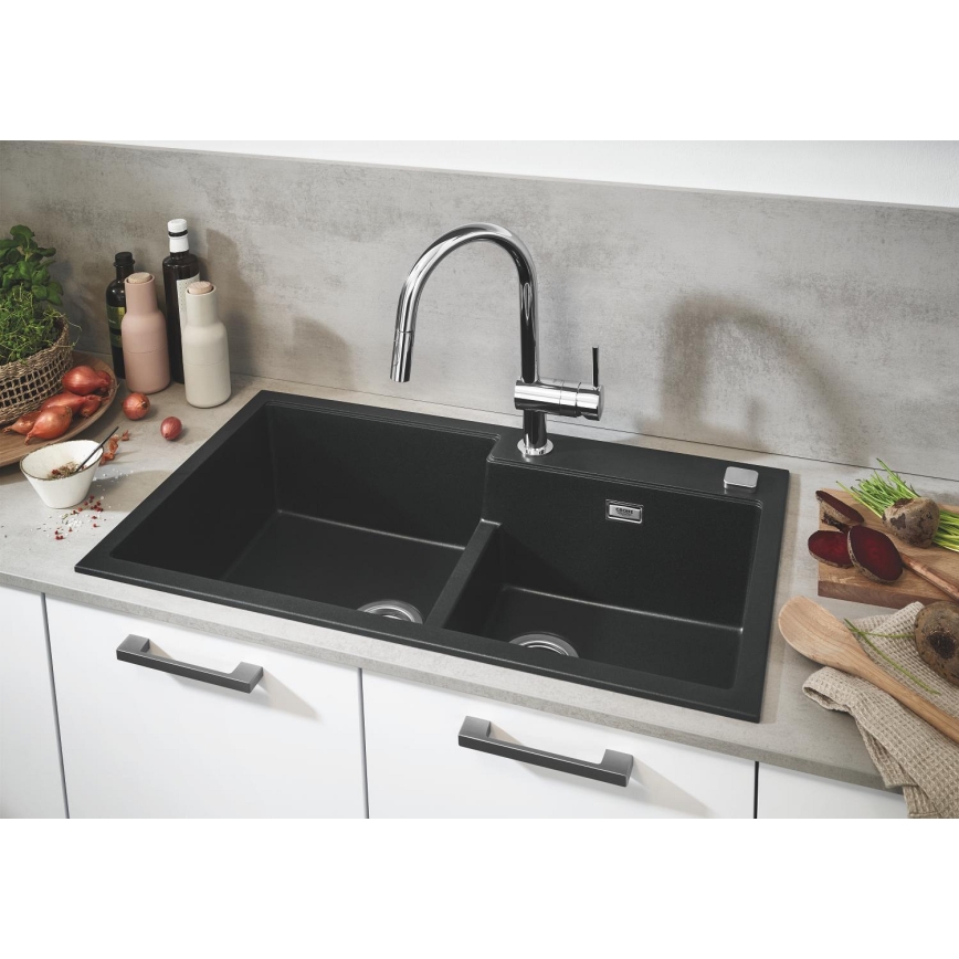 GROHE 31649AP0 - Komposiittiallas K500 860 × 500 mm musta