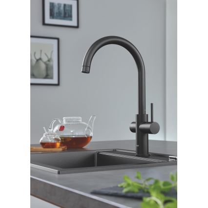 GROHE 31651AP0 - K700 komposiittiallas 560 × 510 mm musta