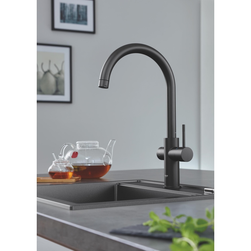 GROHE 31651AP0 - K700 komposiittiallas 560 × 510 mm musta