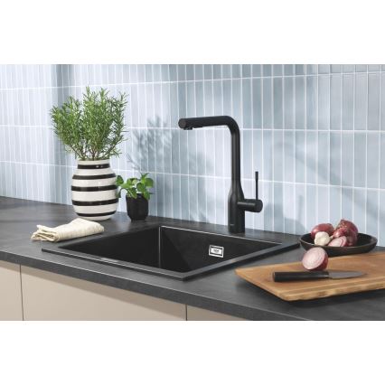 GROHE 31651AP0 - K700 komposiittiallas 560 × 510 mm musta